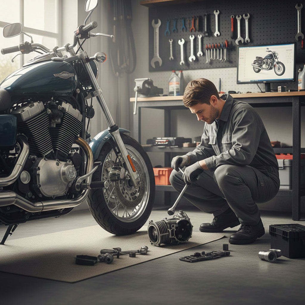 تعمیرات موتور سیکلت در خانه: آیا میتوانید موتور خود را خودتان تعمیر کنید؟